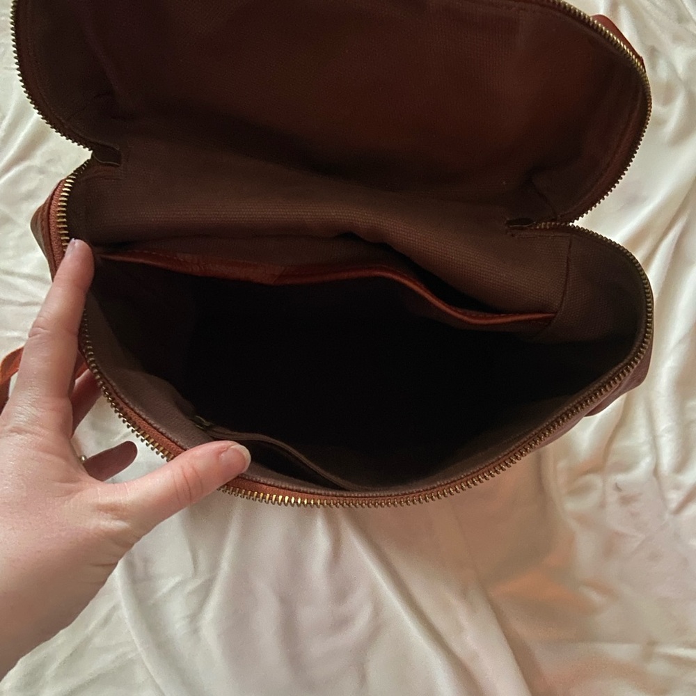 Brown Leather Backpack - Picture 11 of 11